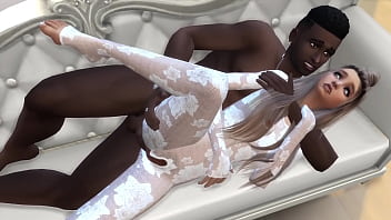 Sexy bitch fucked by black cock