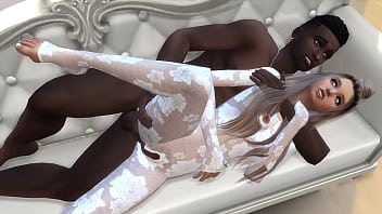 Sexy bitch fucked by black cock