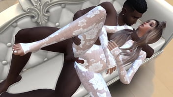 Sexy bitch fucked by black cock