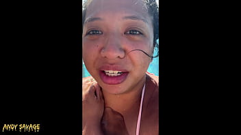 Public bj at infinity pool in costa rica