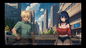 Bluring the walls romance hentai game ep 2 horny girlfriend ripped his shirt off