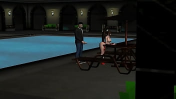 Mai shiranui gets fucked near the hotel pool