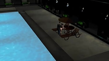 Mai shiranui gets fucked near the hotel pool