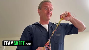 Drilling my bratty stepdaughter’s pussy literally