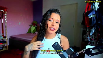 Morena gostosa falando putaria pra voce gozar