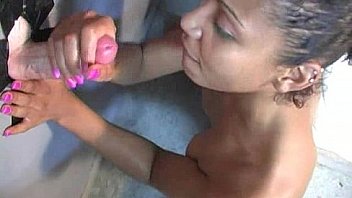 Interracial white lady confesses her sins at gloryhole 12