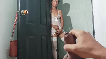 I fuck my stepson's big cock what a delight it is to watch him masturbate