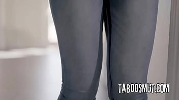 Asian stepdaughter caught wetting herself by stepdad