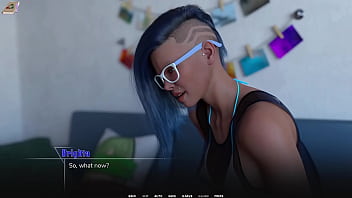 Taboo university #90 blue haired arogant college girl wants to make a deal