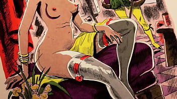 Retro erotic art