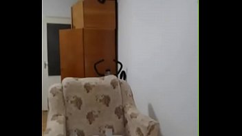 Teen dildo on chair