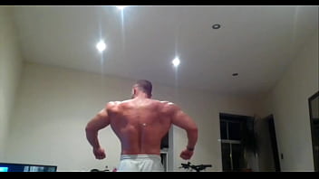 Muscle worship and jerking with huge cumshot