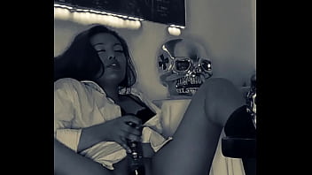 Excited amateur brunette dances and touches herself for you live getting her pussy all wet