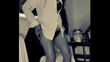 Excited amateur brunette dances and touches herself for you live getting her pussy all wet