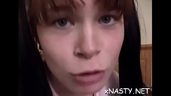 Sassy brunette young vikki expreses her nastiness