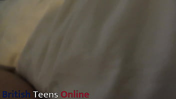 Hot british brunette wanks off and fucks a lucky fan