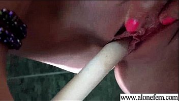 Wild girl use stuffs to put in her holes for climax clip 25