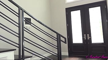 Natalia starr dildo fucks herself with a butt plug stuck in the ass