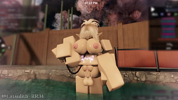 Cute blonde girl gets fucked in the sauna pt 2