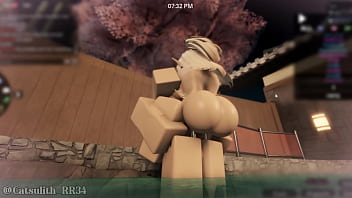 Cute blonde girl gets fucked in the sauna pt 2