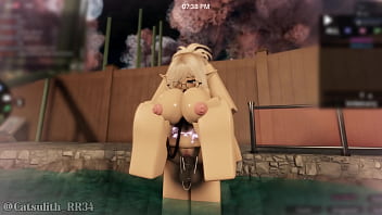 Cute blonde girl gets fucked in the sauna pt 2