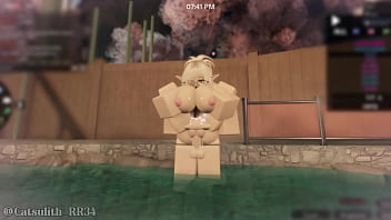 Cute blonde girl gets fucked in the sauna pt 2