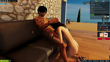 Pau na amiguinha em casa