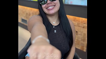 Brazilian married woman with transparent clothes on a date with her male