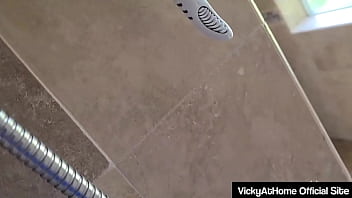 Sexy diva vicky vette sucks her boss' cock until he fucks her