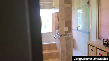 Sexy diva vicky vette sucks her boss' cock until he fucks her