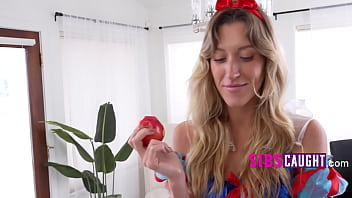 An apple a day keeps step sisters pussy flowing my way