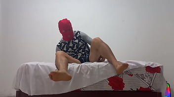 The newbie of the class wants to have sex with an inflated condom