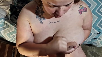 Sucking my boyfriend's cock for our anniversary