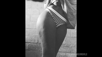 Young & thick all natural baby faced teen african hood kasi bitch with massive cum swallowing ass cheeks