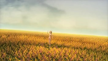 Rin bailando la polka desnuda y tetas grandes