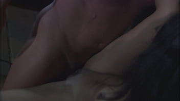 Audrey gets anally fucked while sucking a big dildo then she's fed cum