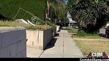 Nasty black girl grouped and facialed 7