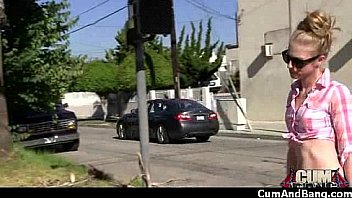 Nasty black girl grouped and facialed 7