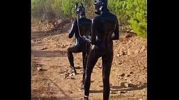 A ride in the sun ️ #latex #latexgloves #latexlove #rubber #gasmask #gasmaskgirl #petplay #play #latex