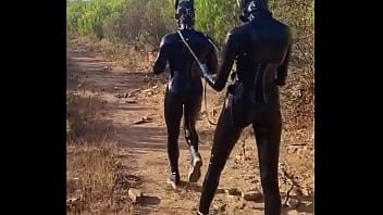 A ride in the sun ️ #latex #latexgloves #latexlove #rubber #gasmask #gasmaskgirl #petplay #play #latex