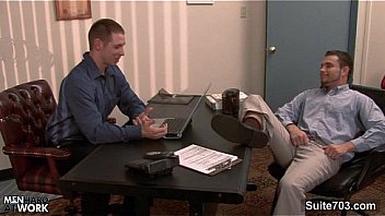 Gorgeous Gay Gets Ass Banged In The Office thumbnail