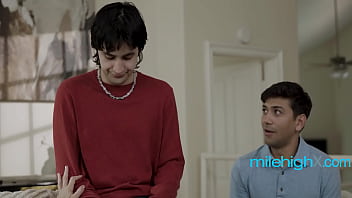 Busty milf seduces friends teen stepson & rides him