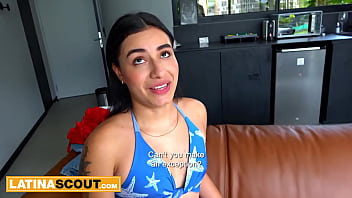 Small tits phat booty 18yo colombian babe bounces on big dick pov reverse cowgirl