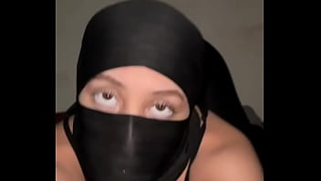 Muslim hijab tease goes full anal slut mode – arab girl spreads her big ass wide like a whore