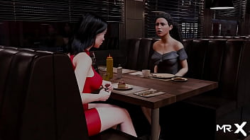 Fashionbusiness showing pussy in restaurant e2 #53