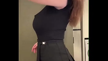 Neighbor shows big milk milking