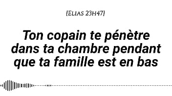 Audio pour les femmes ton copain te prend en silence pendant que ta famille est en bas petit ami sexe chuchoté prise de risque tendre puis intense gémissements