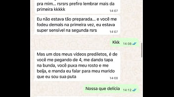 Casada Novata Me Mandando Mensagem Após Sua Primeira Experiência Com Comedor Realizando O Fetiche Do Corno thumbnail