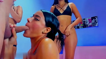 Blowjob sleepover fun deep throat