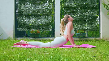 Sexy outdoor yoga by stella cardo